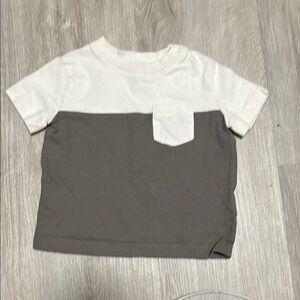 4/$30 Kids Two-Tone T-Shirt - White and Gray